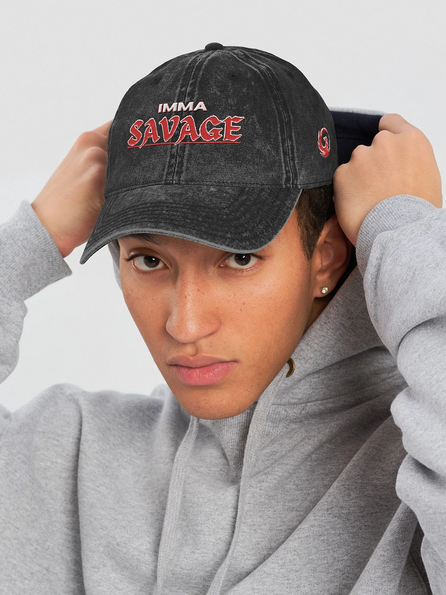 Imma Savage Demin Dad Hat product image (17)