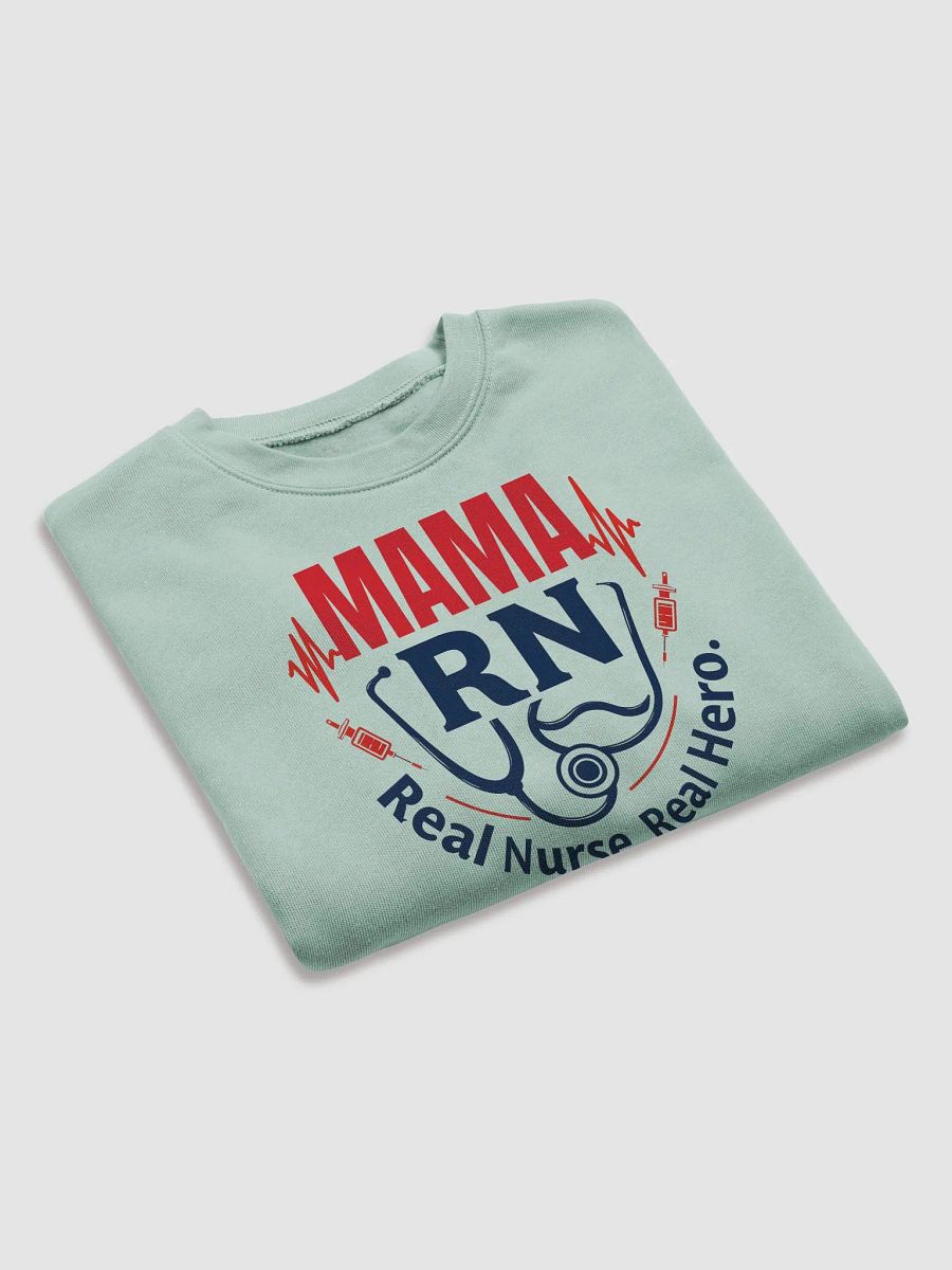 Mama RN, Real Nurse, Real Hero Crop Sweatshirt product image (14)