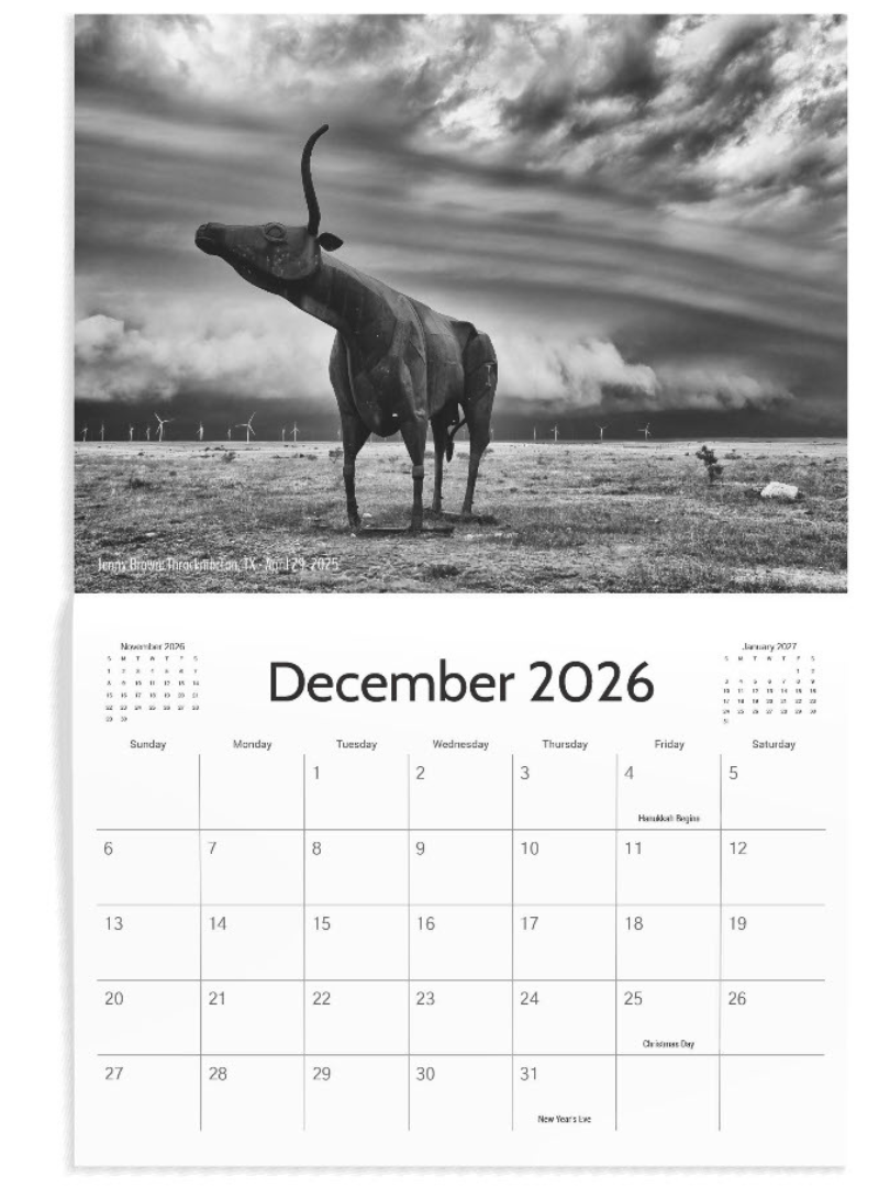 2026 Storm Calendar by Texas Storm Chasers product image (11)