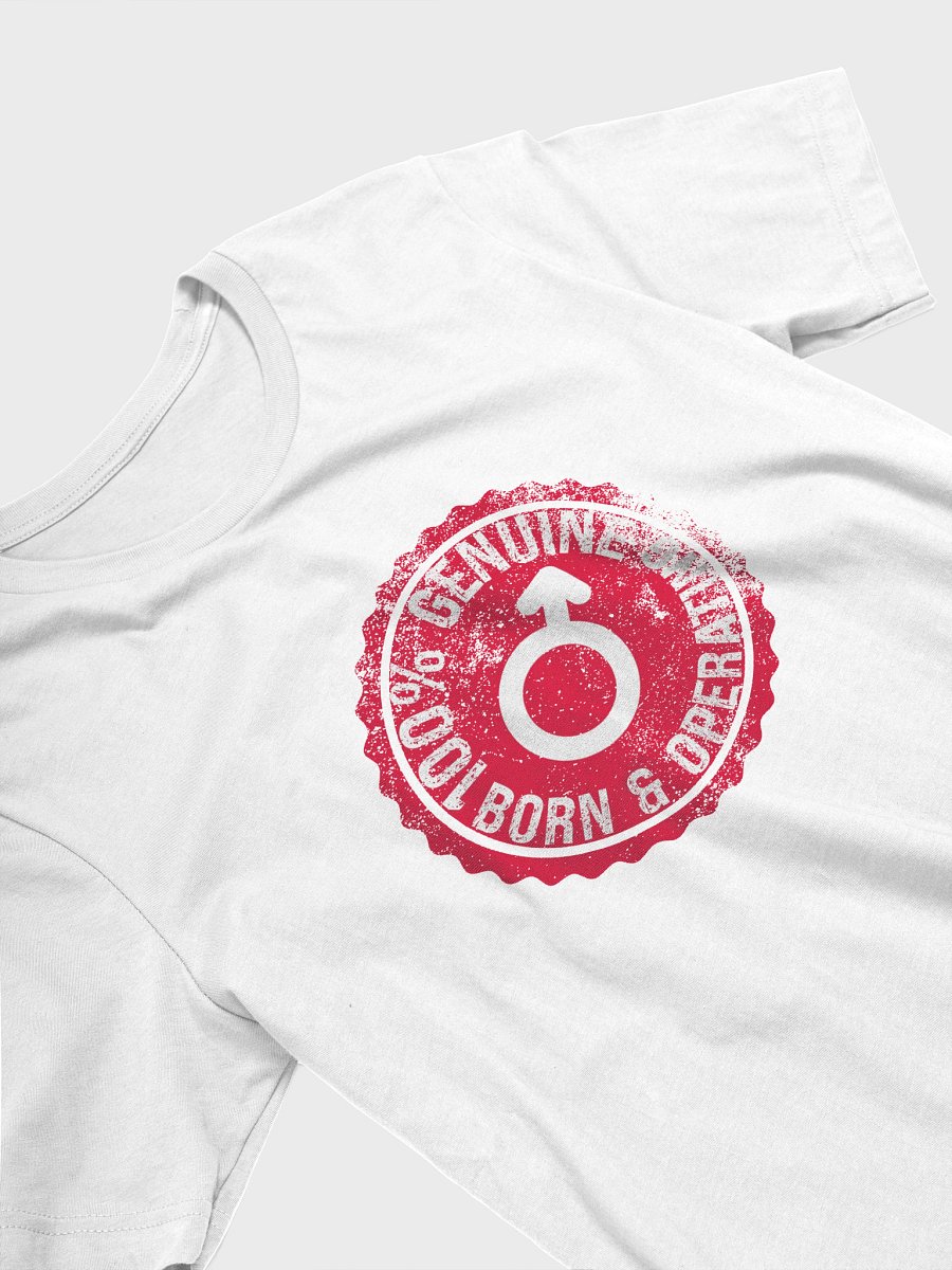 "100% Male" T-shirt - White product image (3)