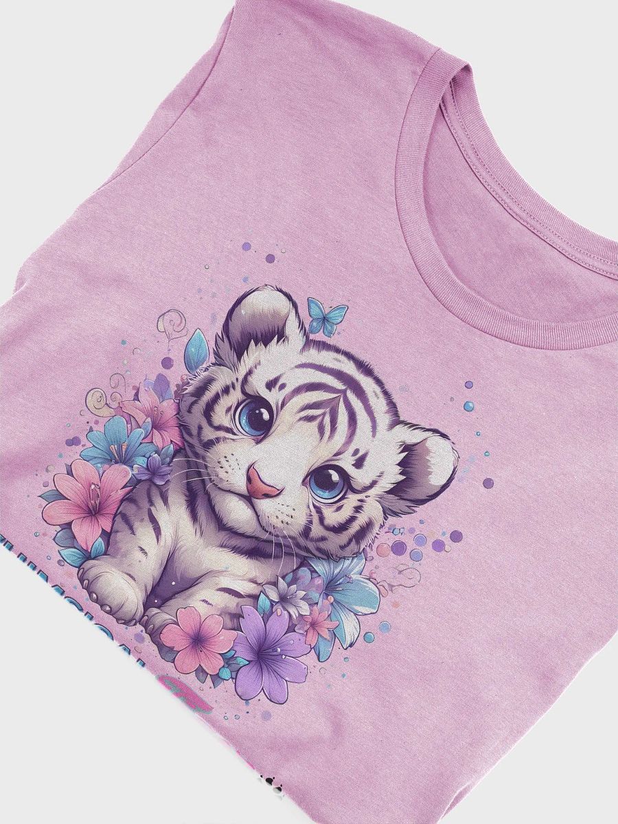 Whimsical tiger bloom design _Bella+Canvas Super Soft t-shirt product image (5)