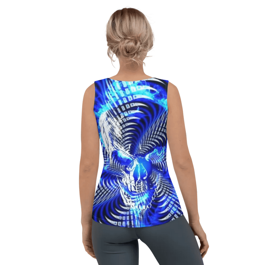 Neon Skull Symmetry Women's Tank Top product image (4)