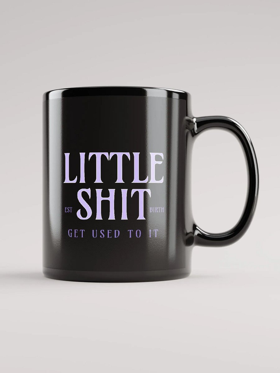Little Shit Black Glossy Mug product image (2)