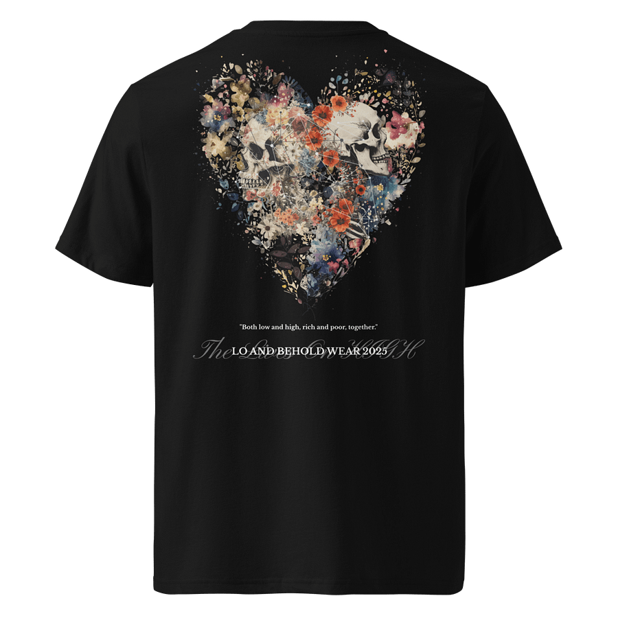 The Lives On HIGH | The Bloody Heart X Skeleton | UNISEX TEE | White product image (12)