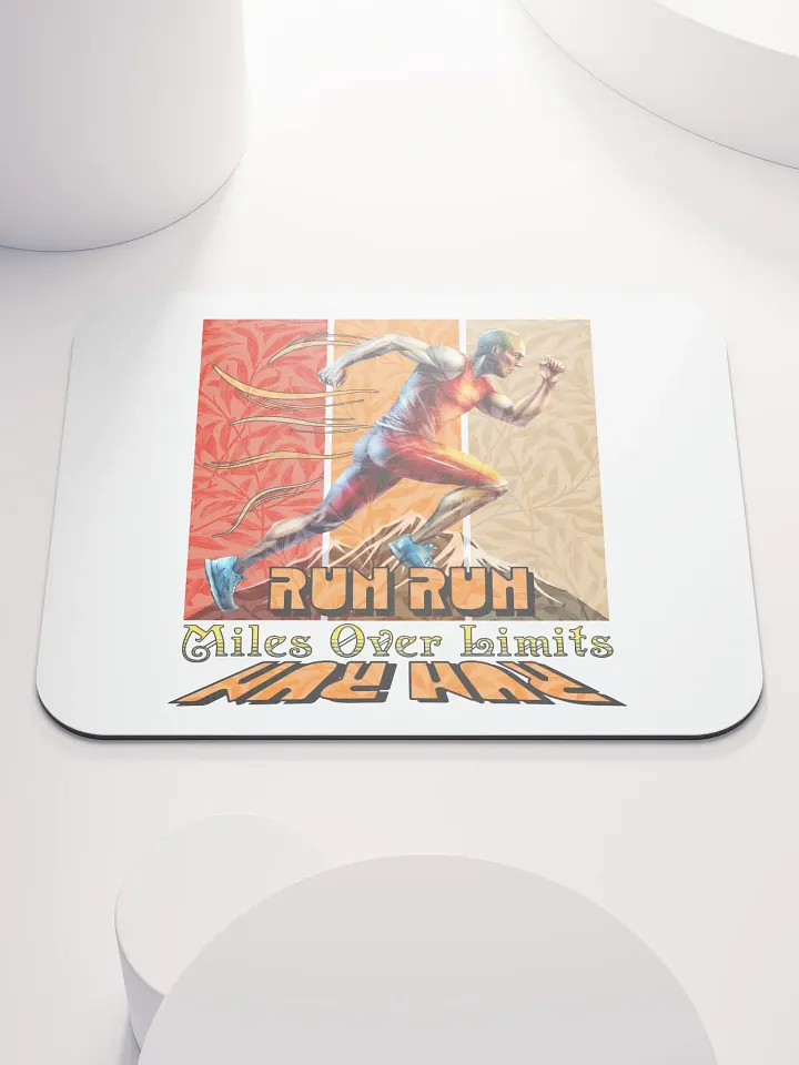 Run Run Miles Over Limits Male Running Energetic Mouse Pad product image (2)