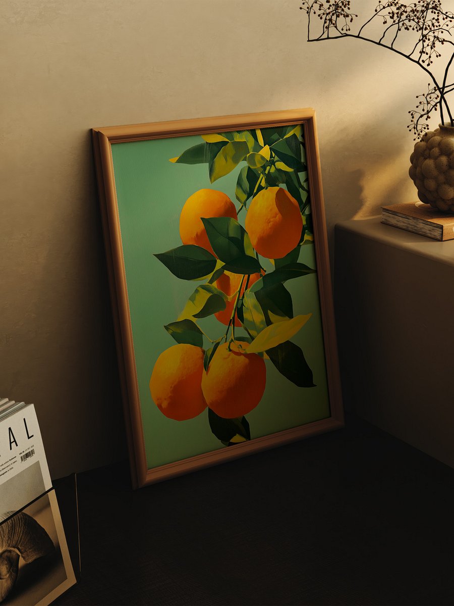 Vintage Italian Poster Art - ORANGE product image (3)