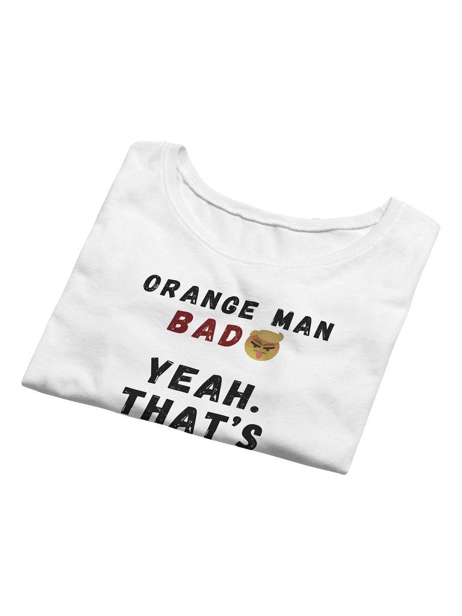 Orange Man BAD Problem Emoji Women's Crop Tee product image (8)