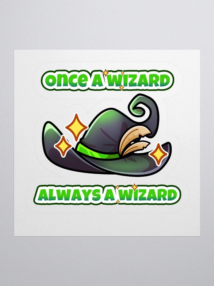 Once a Wizard, Always a Wizard Kiss Cut Stickers product image (2)