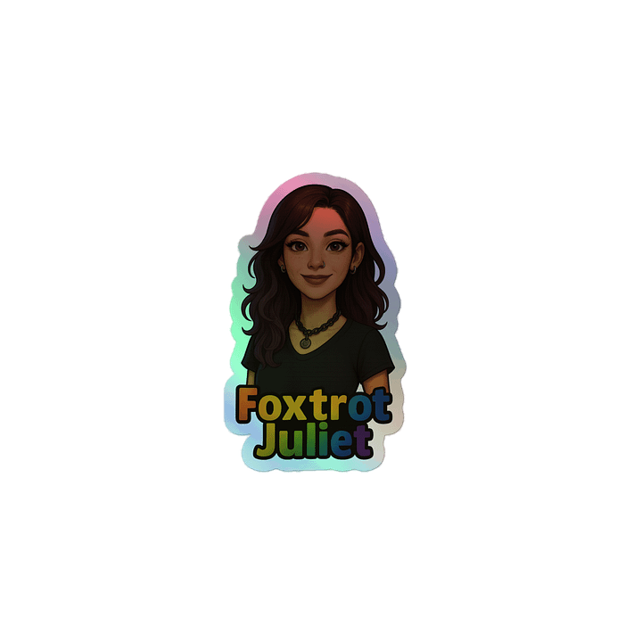 Rainbow Foxtrot Juliet Holographic Sticker Set product image (1)