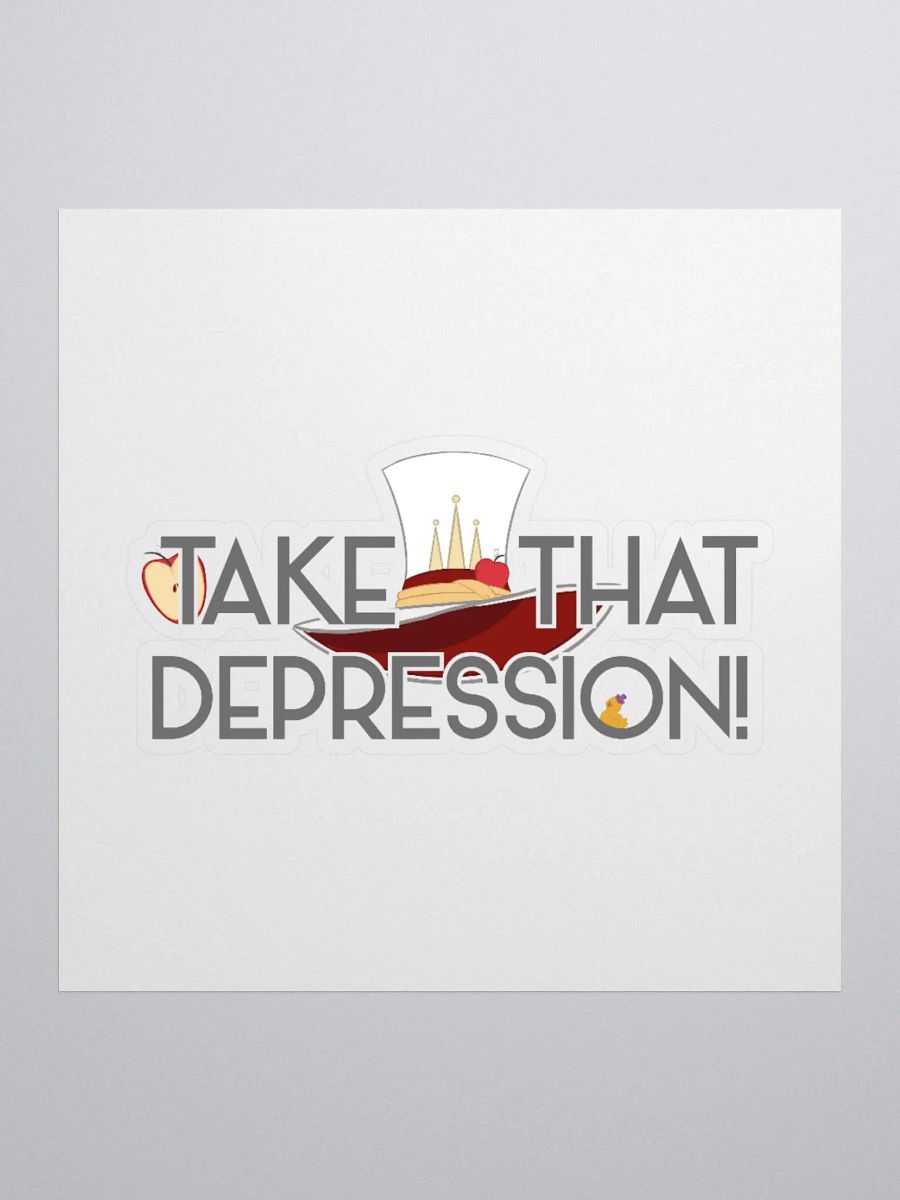 Take That, Depression Sticker | Hazbin Hotel Lucifer-Inspired product image (2)