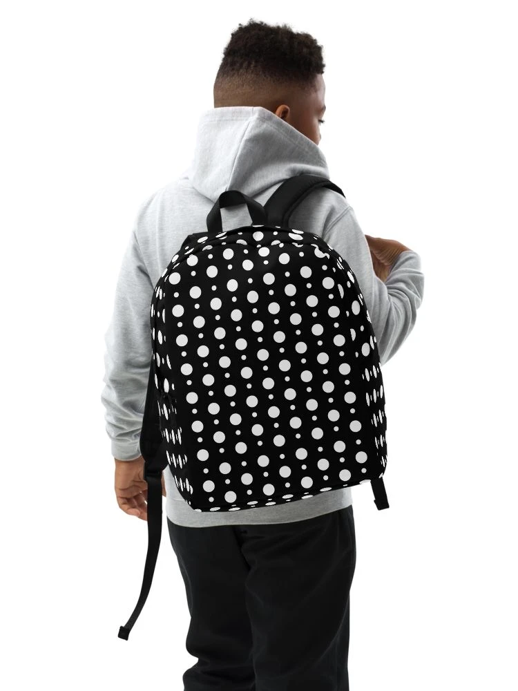 Monochrome Dot Minimalist Backpack product image (7)