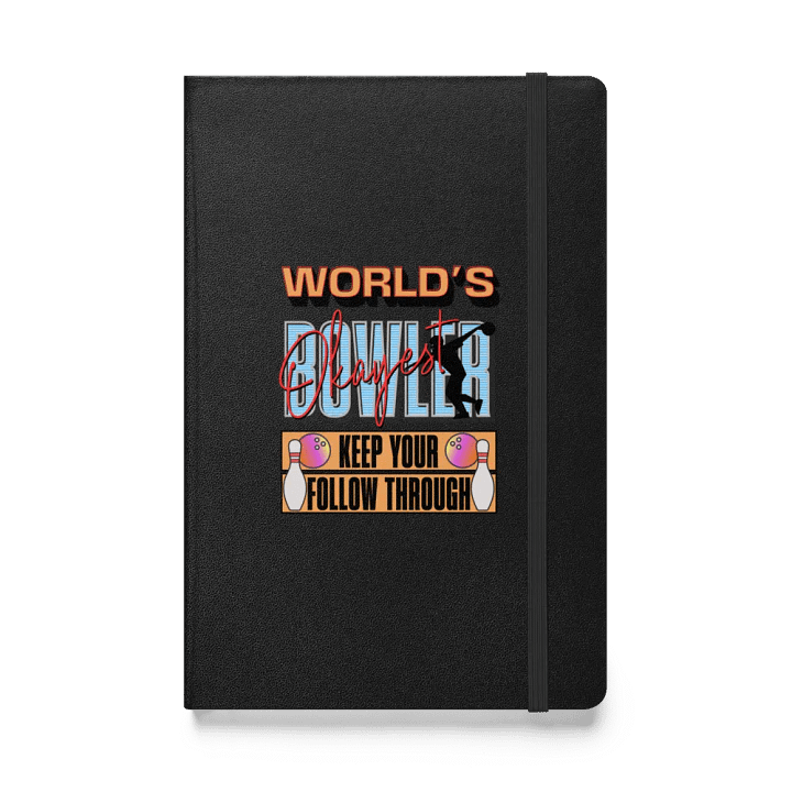 Worlds Okayest Bowler Hardcover Notebook product image (1)
