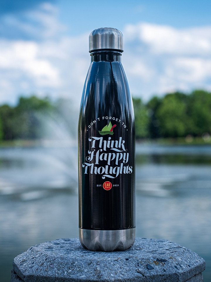 Happy Hydration Bottle (Black) product image (1)