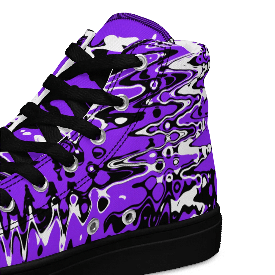 Cyberpurple high top canvas shoes (womens) product image (6)