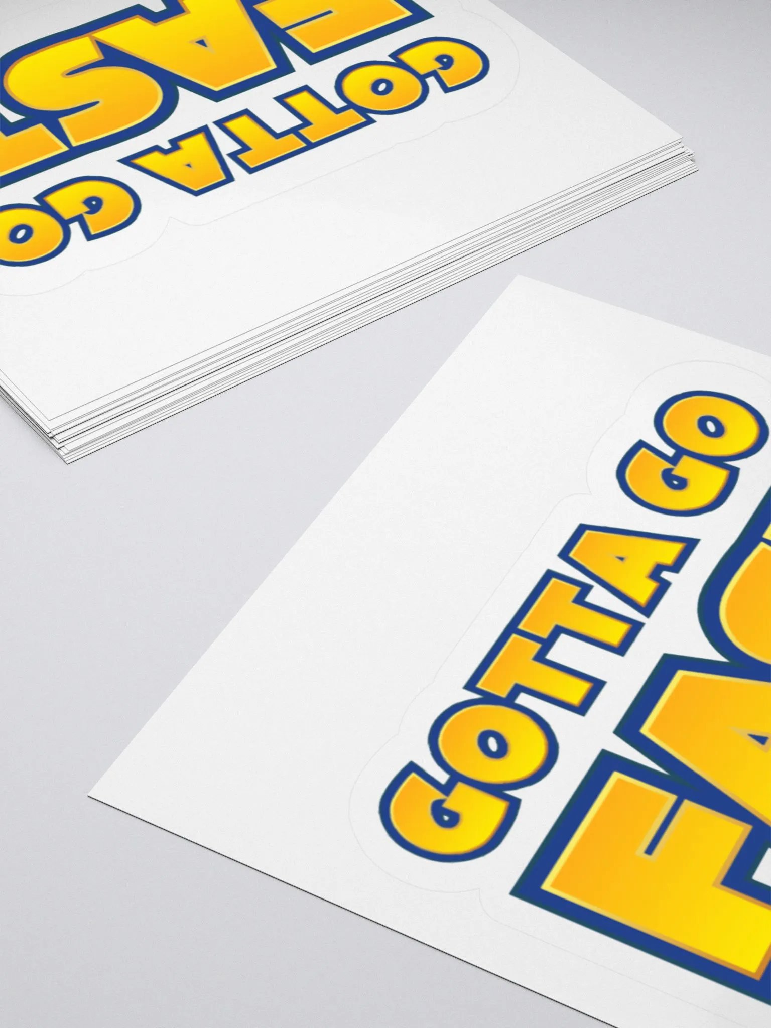 Gotta go fast sticker product image (4)