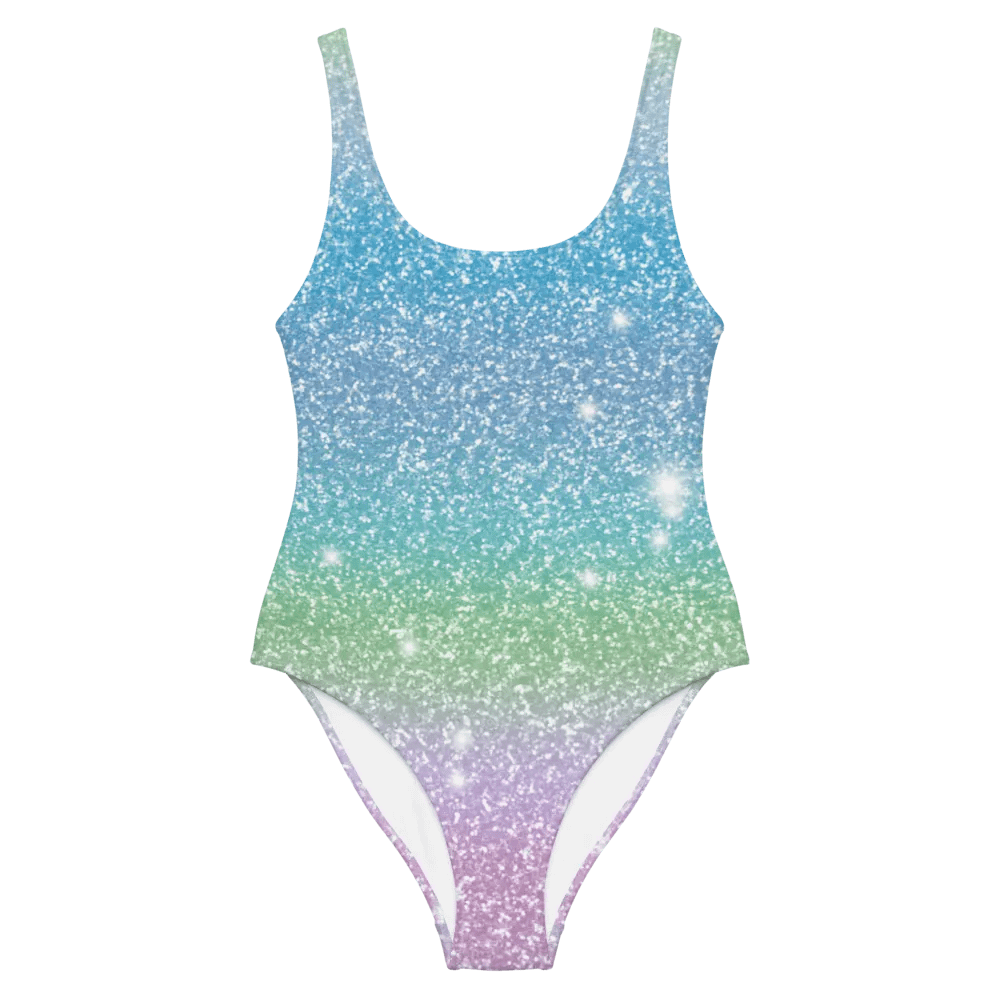 Glitter Unicorn Texture Design One Piece Swimsuit (7) product image (5)