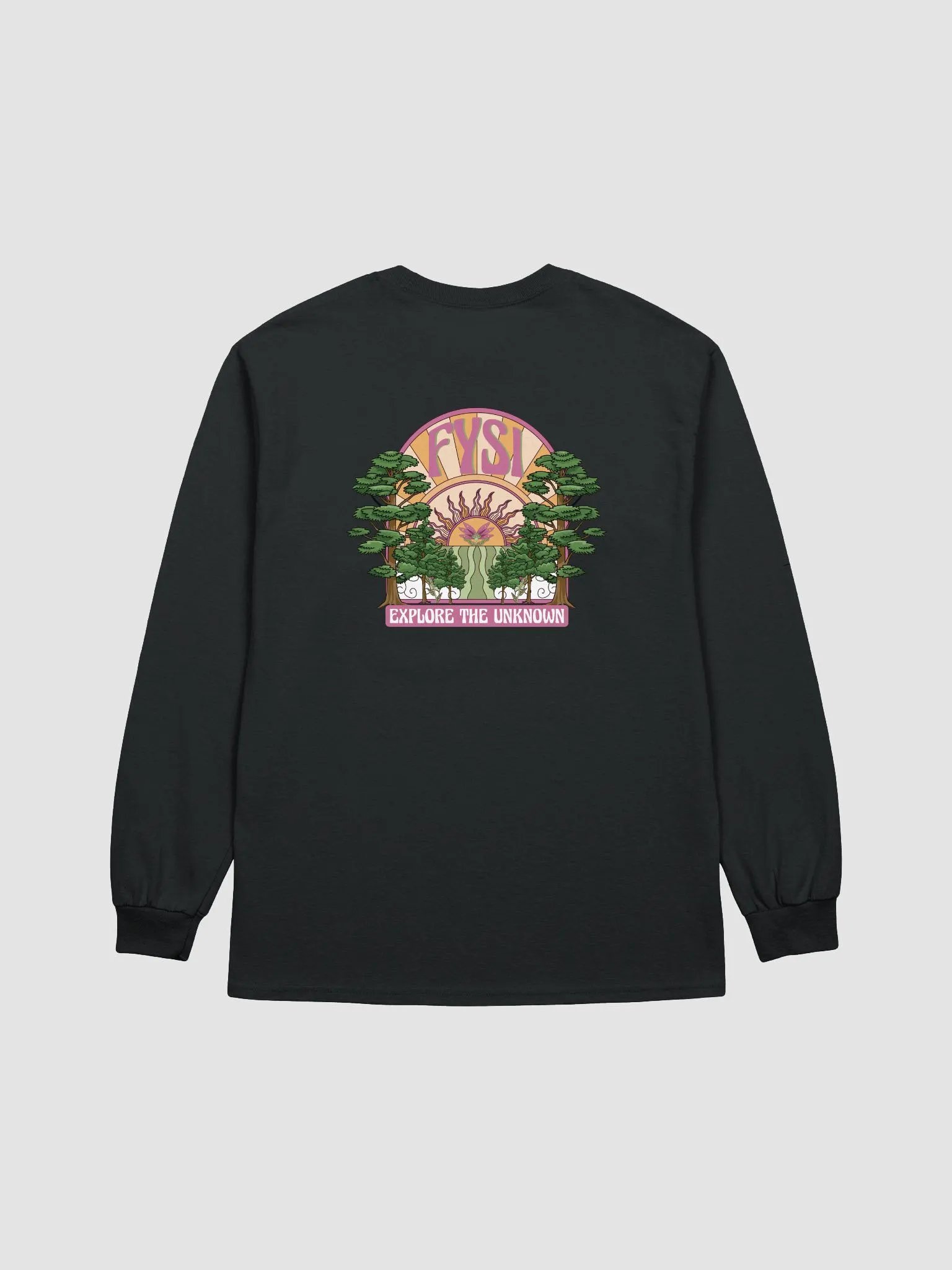 Emerging Sun long sleeve cotton t-shirt product image (2)