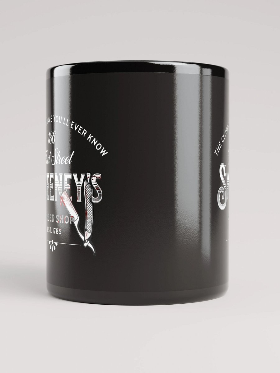 Sweeney Todd Barber Shop Mug – Black Glossy Horror Musical Coffee Cup product image (10)