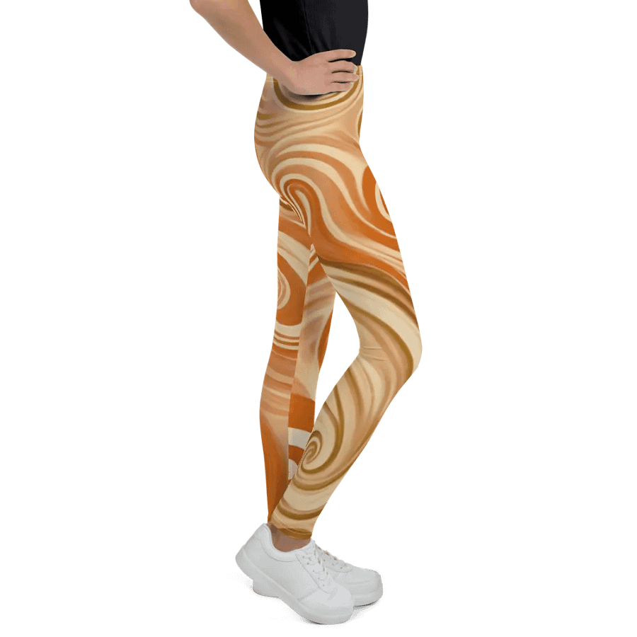 Funky Latte Liquid Tie-Dye Youth Leggings product image (4)