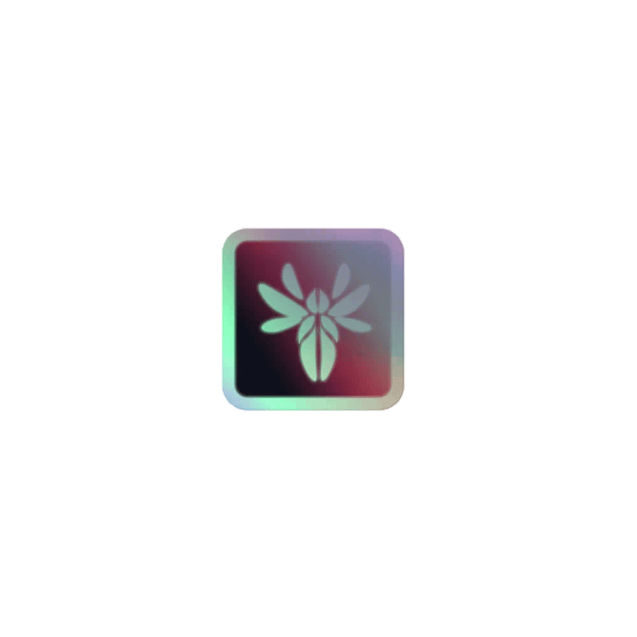 Red Gradient FyreFlye Holo Sticker product image (1)
