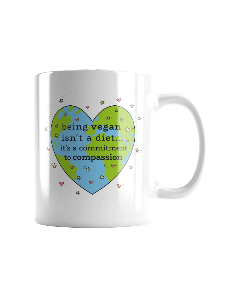 “Being Vegan is not a Diet” Coffee or Tea Mug product image (1)
