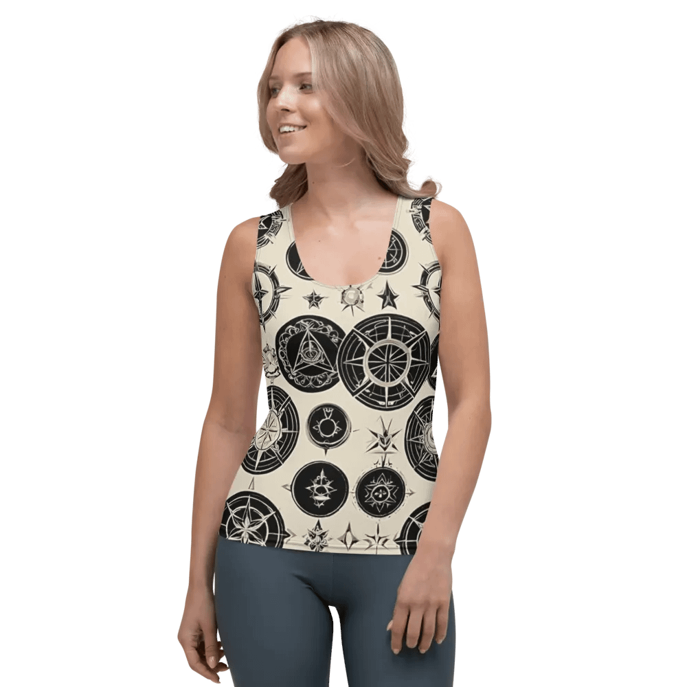 Cream Symbology Tank Top product image (2)