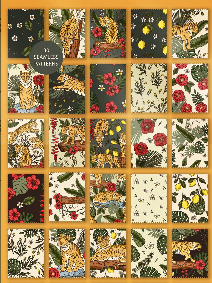 Jungle Tiger. Graphic bundle. product image (4)
