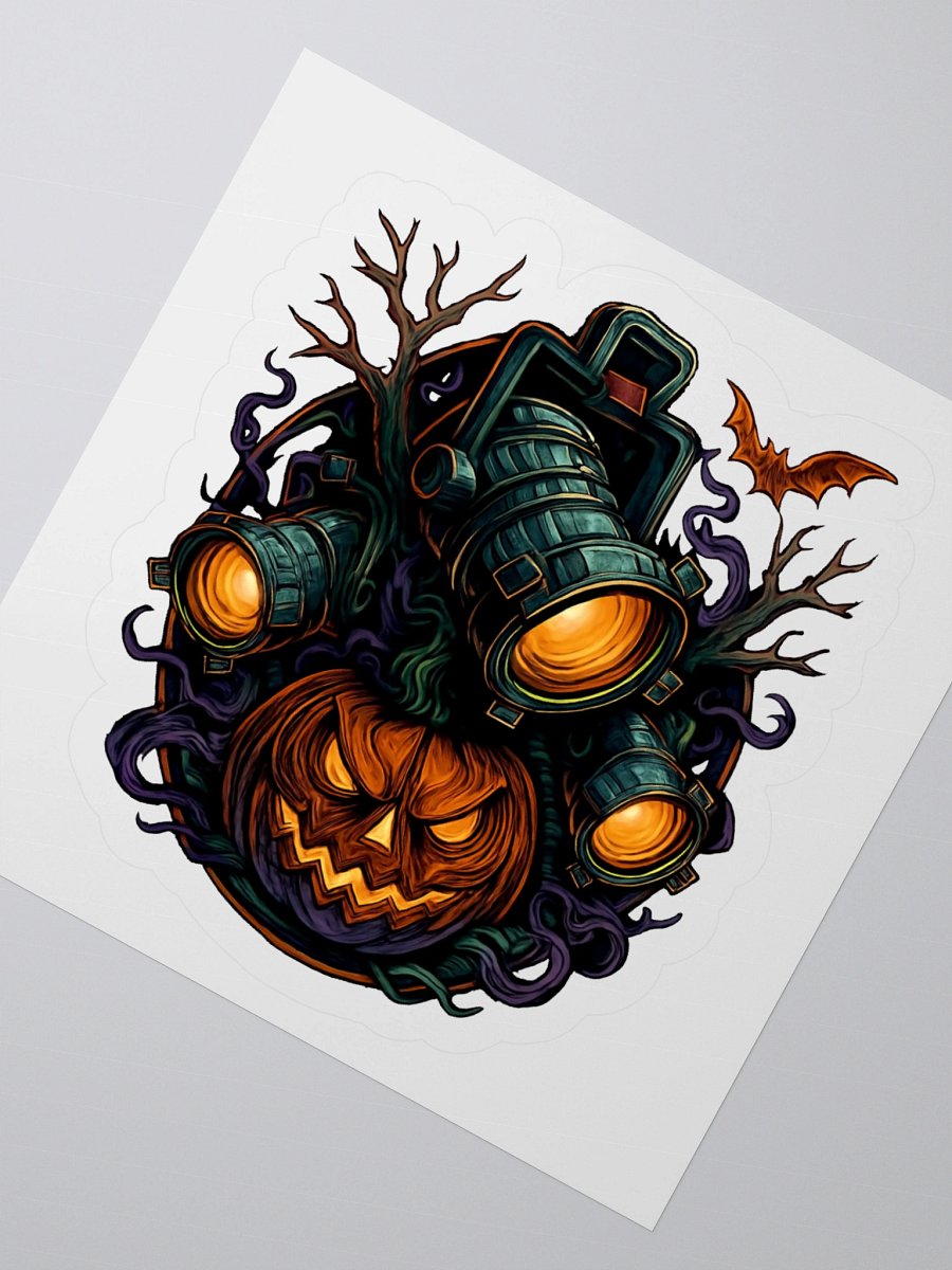Theatrically Jerry: Halloween Series "Menacing Jack-O'-Lantern" Stage Lights Stickers product image (2)