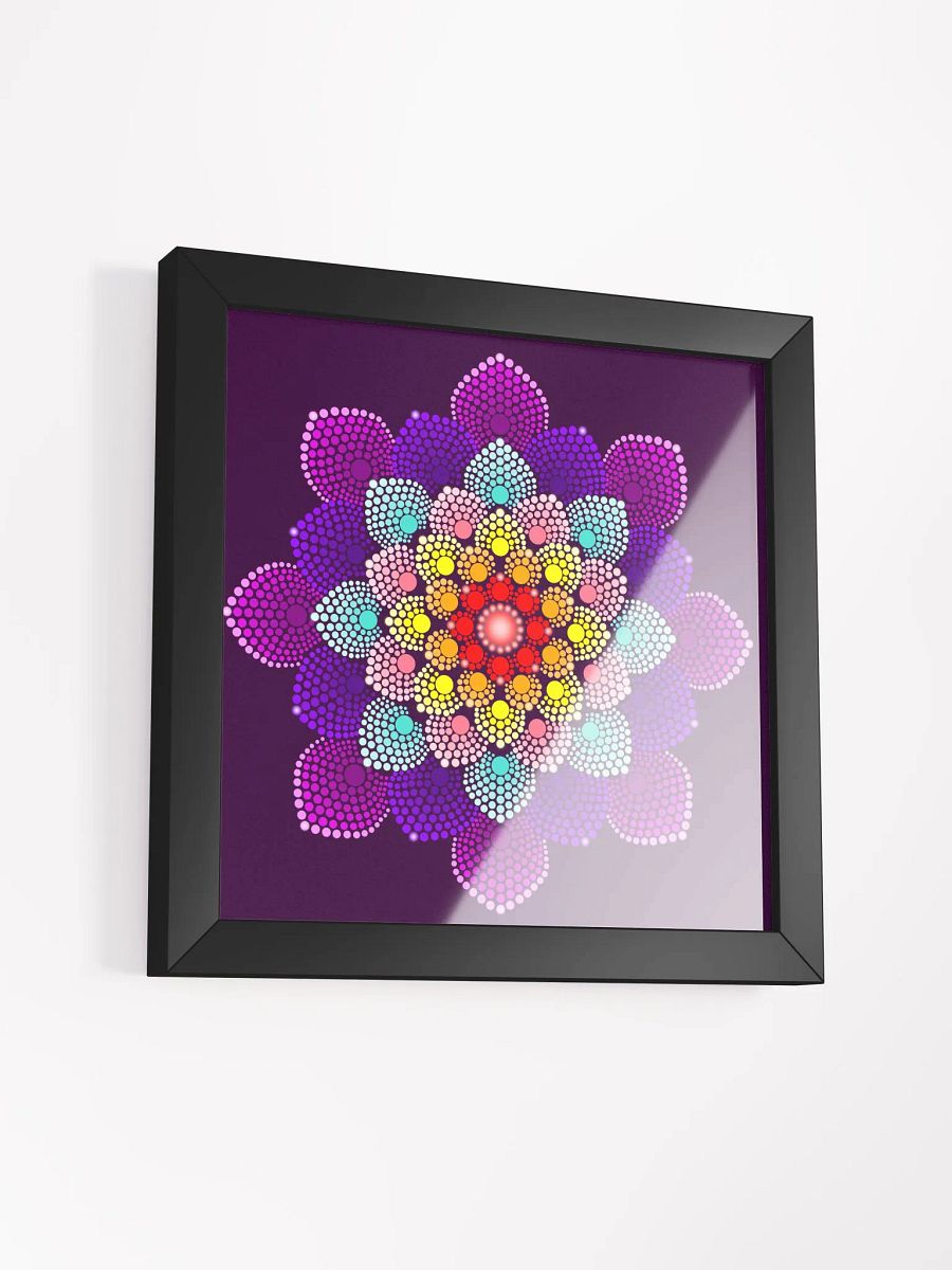 Colorful Dot Mandala Framed High-Quality Matte Poster product image (13)