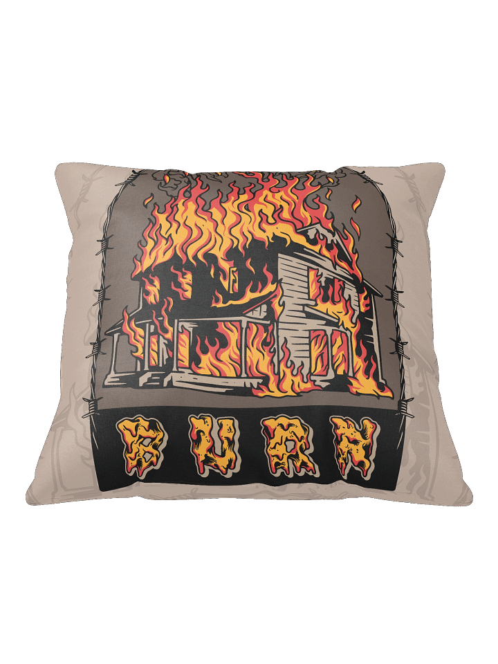 BURN Throw Pillow product image (1)