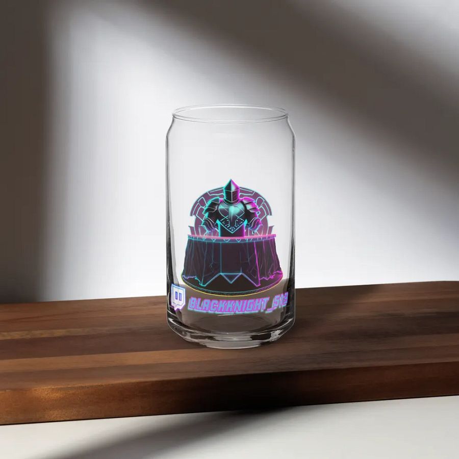 Blackknight_513 Can Shaped Glass Cup w/optional Lid & straw. product image (35)