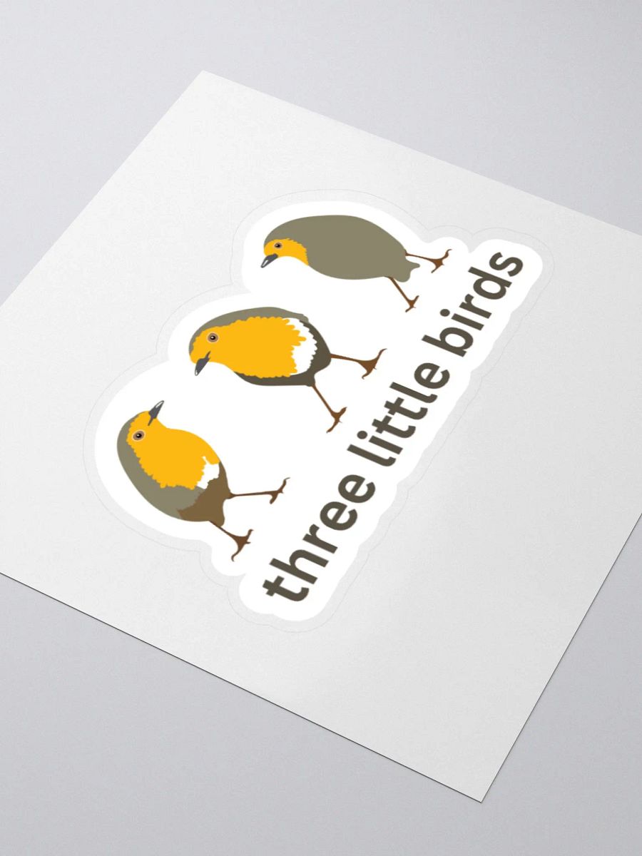 Three Little Birds Kiss Cut Sticker product image (3)