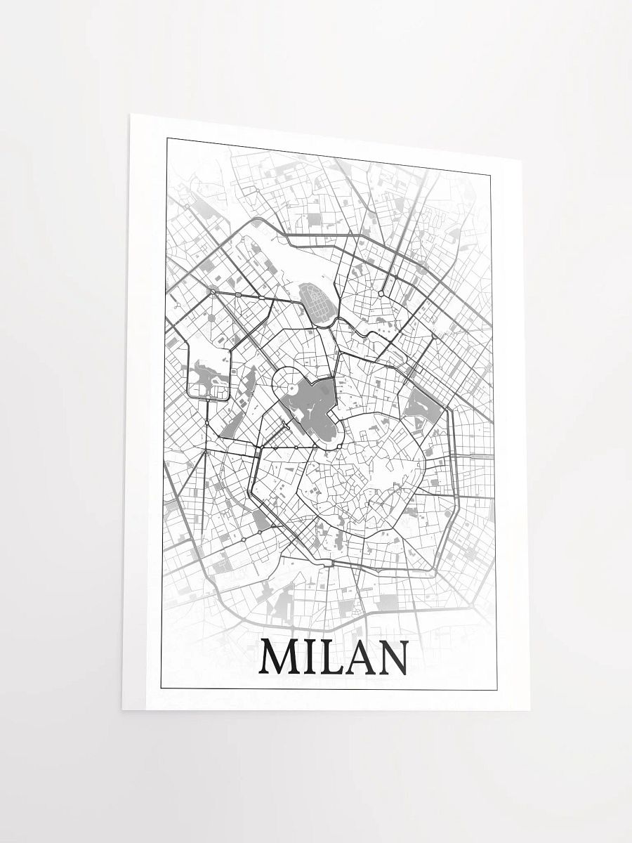 Milan, Italy, city map print product image (14)