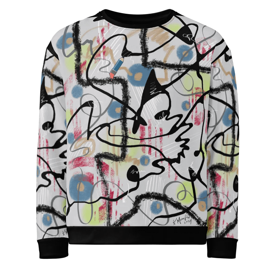 ScribbleWear #7 Unisex Art Sweatshirt/Pencil product image (1)