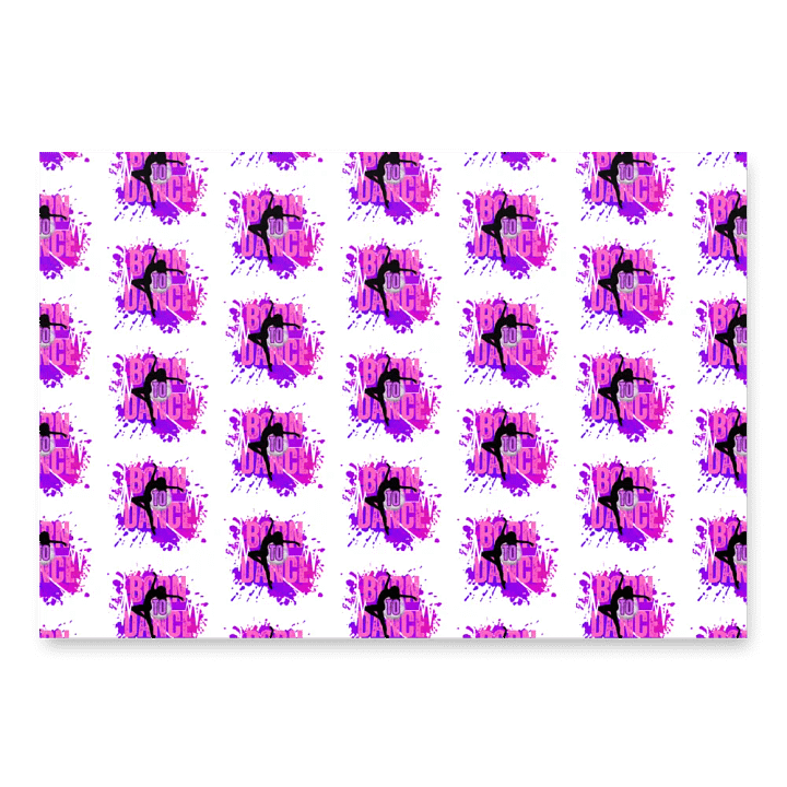 Born To Dance Melodic Moves Her Silhouette Wrapping Paper Set product image (1)