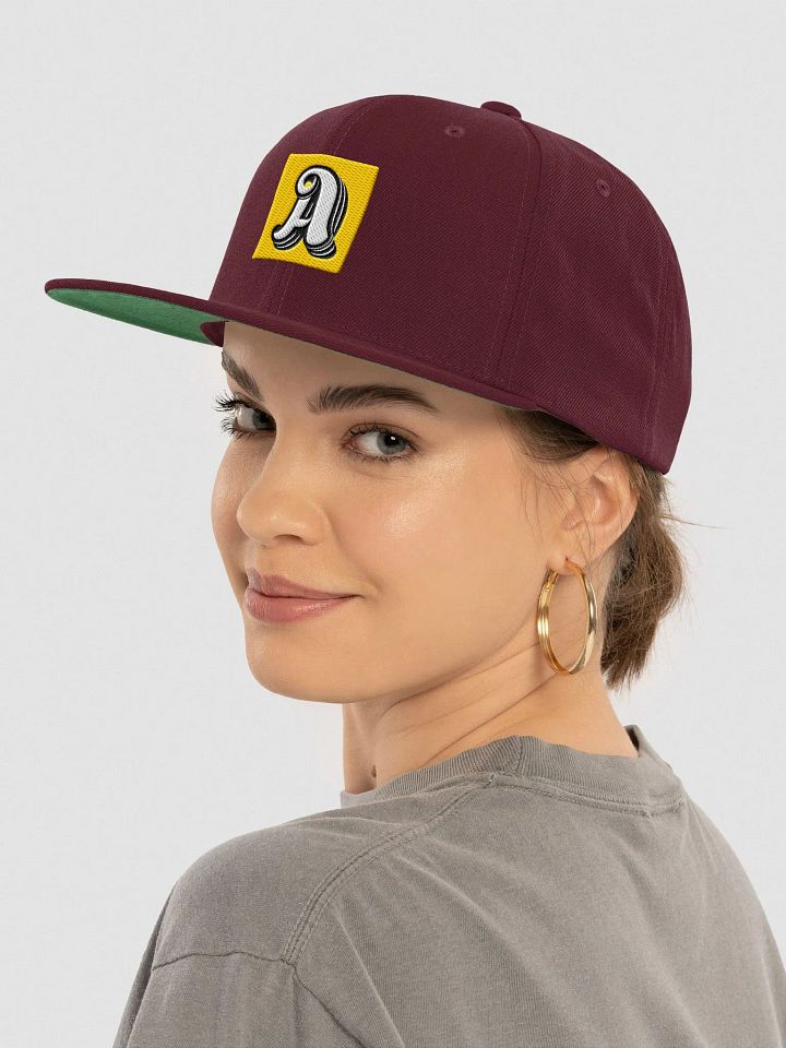 Ornate A 3D Snapback Cap |AI Design initial A product image (1)