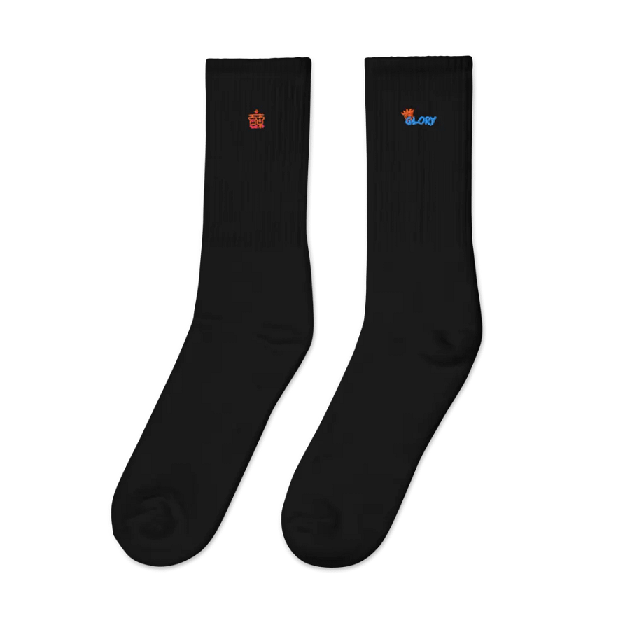 Glorious Splash Embroidered Crew Socks product image (8)