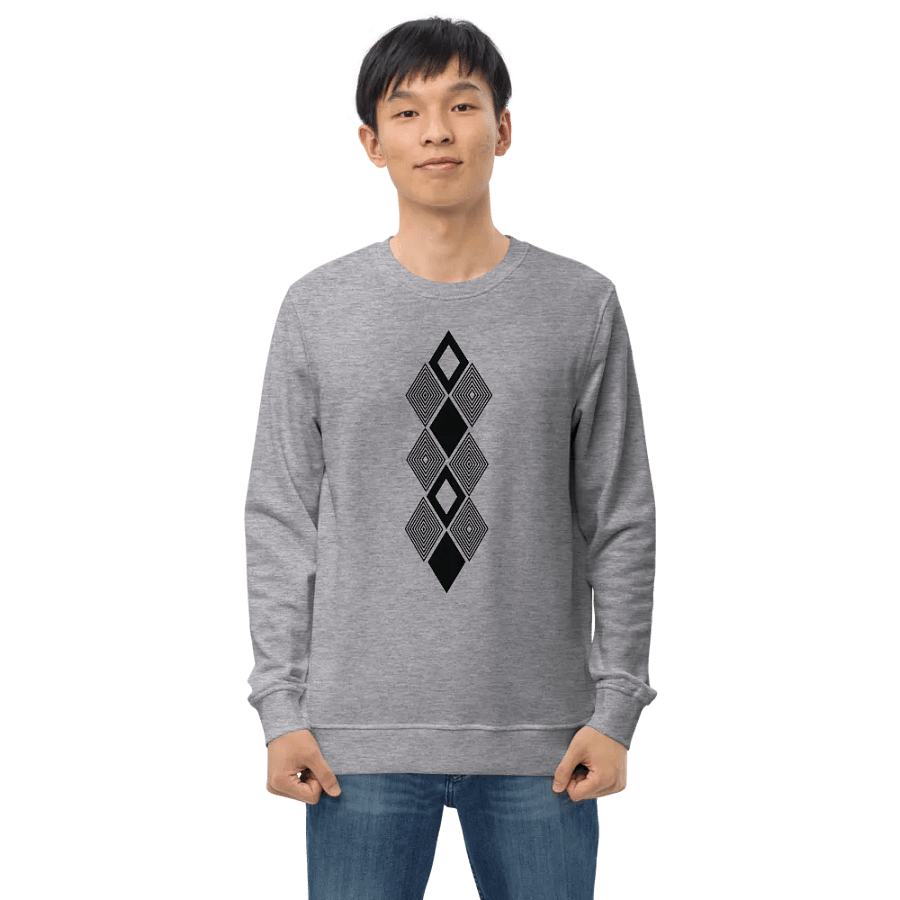 Black and white triangle design Unisex Sweatshirt product image (1)