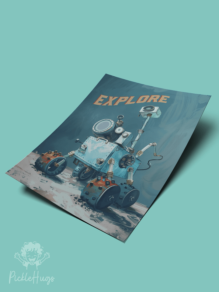 Digital Print EXPLORE Blue Moon Rover product image (2)
