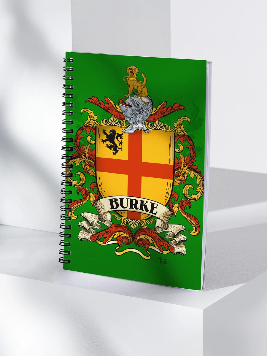 The Burke Family Coat of Arms Crest Notebook product image (4)