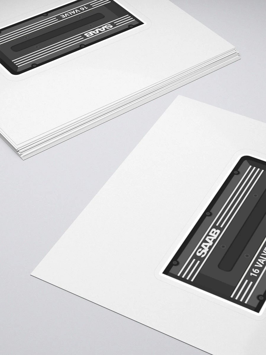 Retro Saab 16 Valve Sticker product image (4)