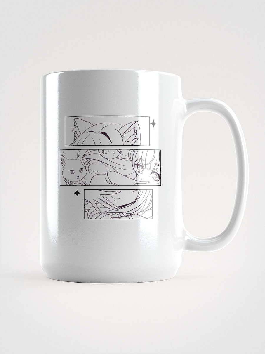 Manga Cat Ears White Glossy Mug product image (1)
