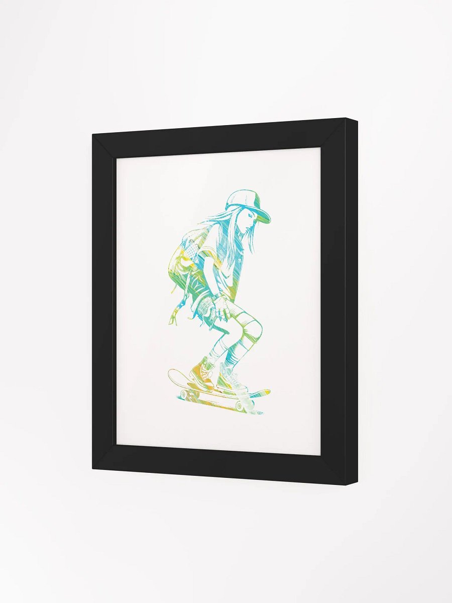 GIRL ON SKATEBOARD Skateboard, skateboarding, skater, skate, retro, vintage, girl, skateboarder, woman, skating, skate clothing product image (19)