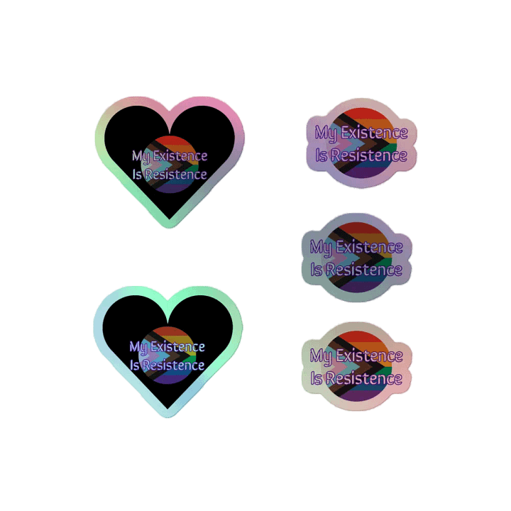 Resistors, My Existence is Resistance, Holo Sticker Pack product image (2)