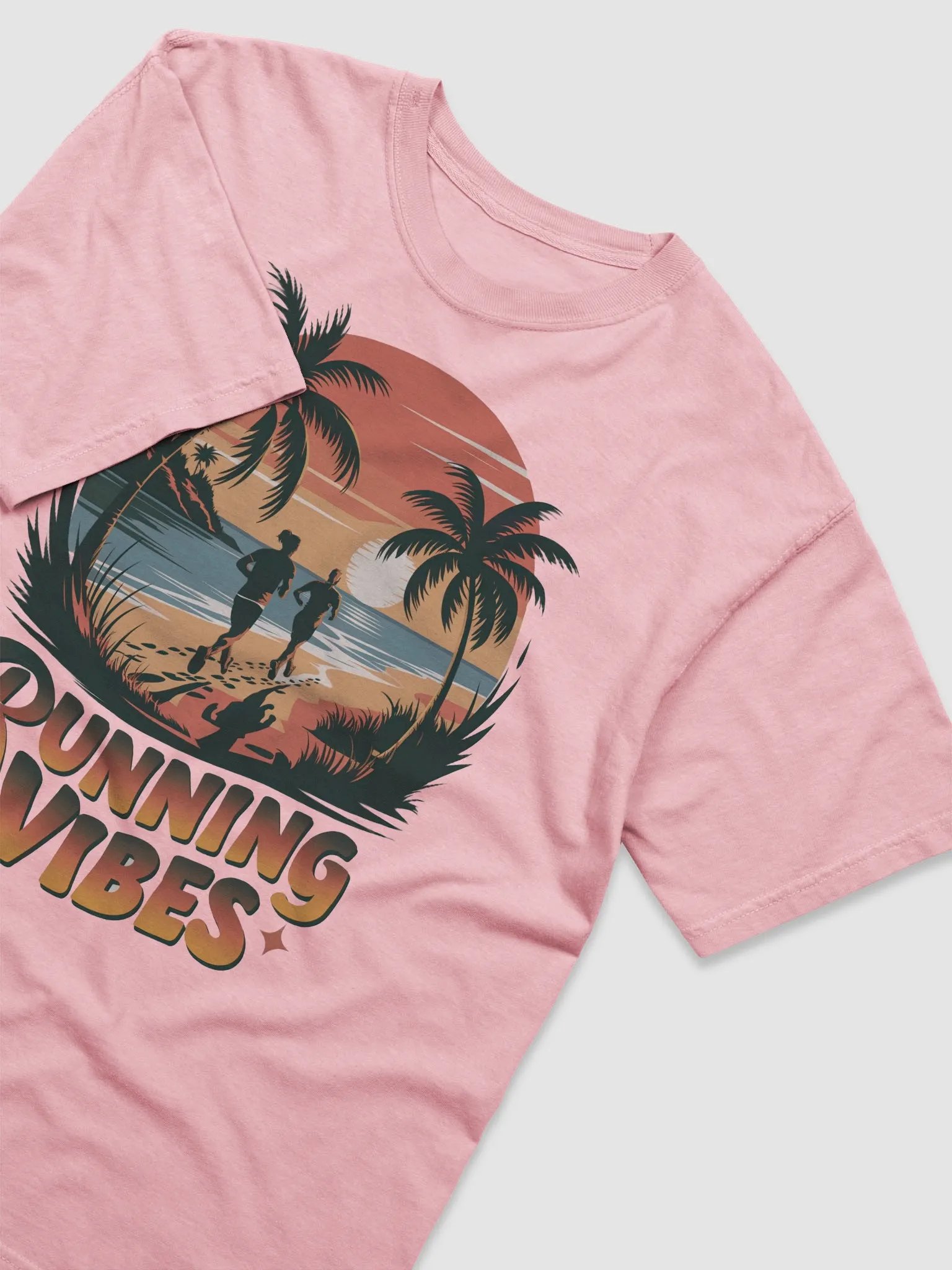 Sunset Runners Beach T-Shirt product image (2)
