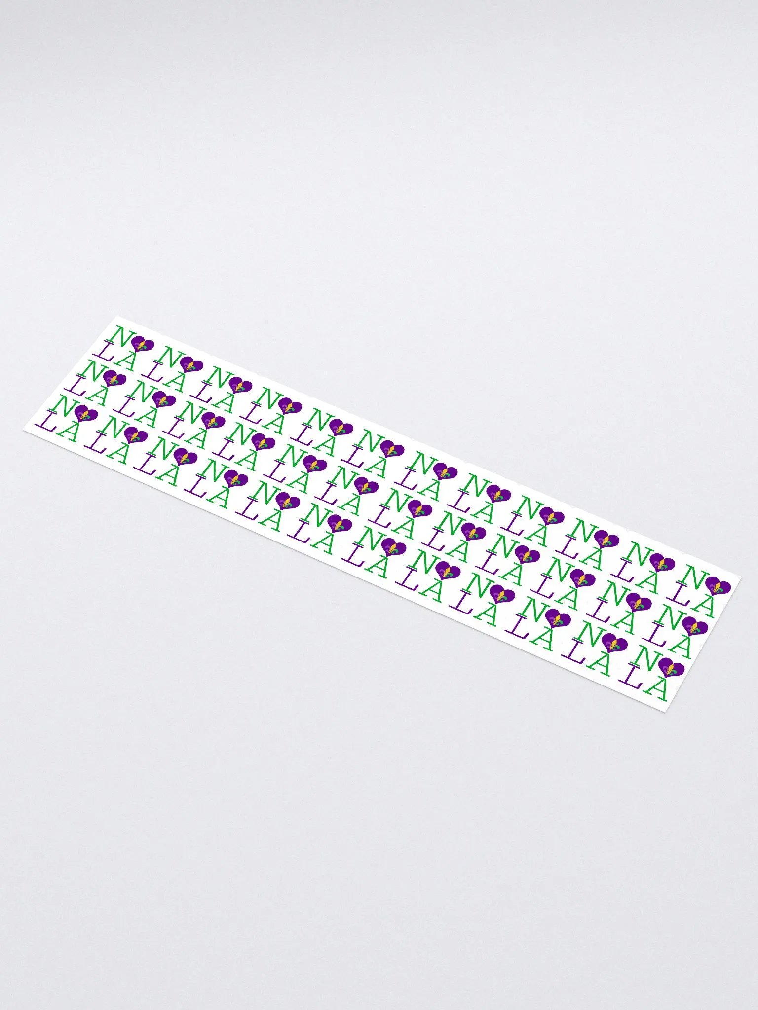 I LOVE NOLA **LEGACY STICKER** (MARDI GRAS LONG) product image (1)