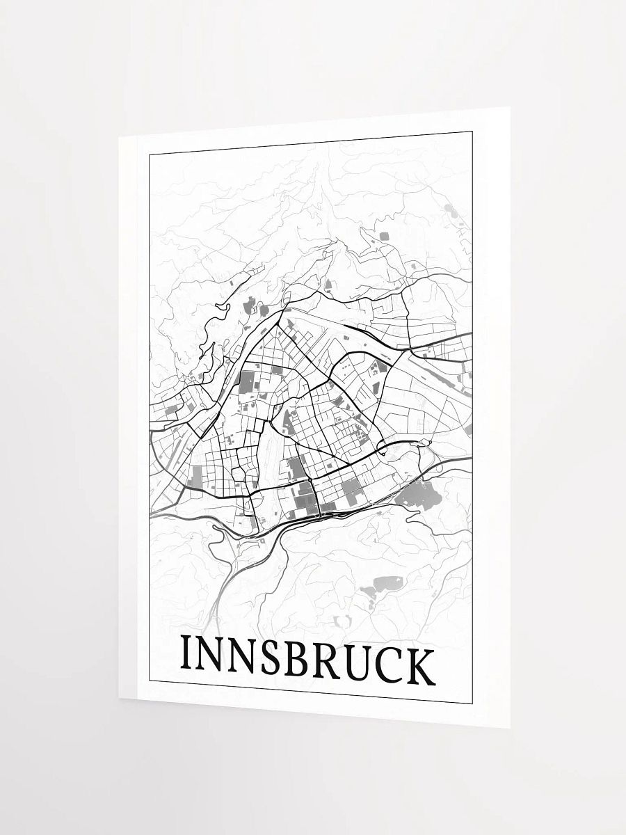 Innsbruck, Austria, city map print product image (8)