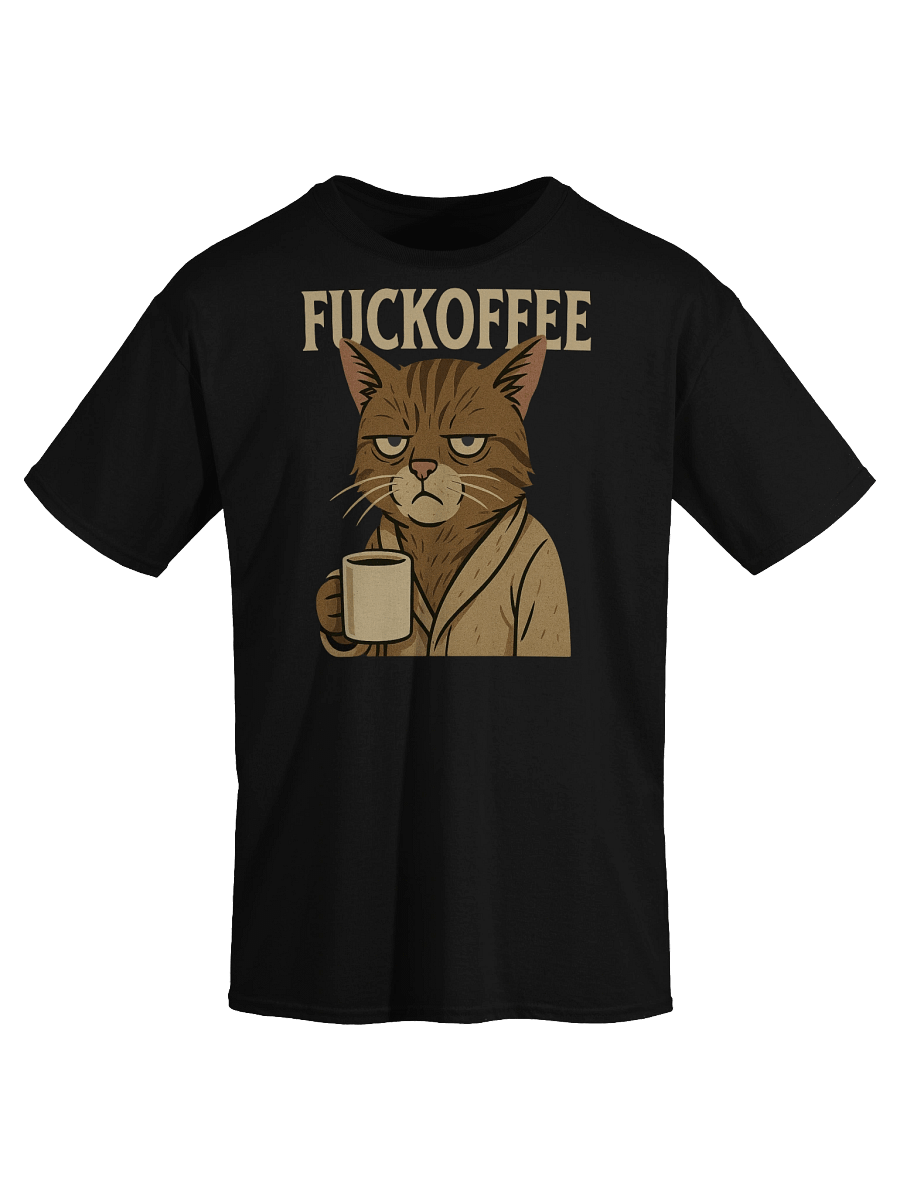 FUCKOFFEE T-Shirt – Moody Cat Coffee Humor Tee product image (3)