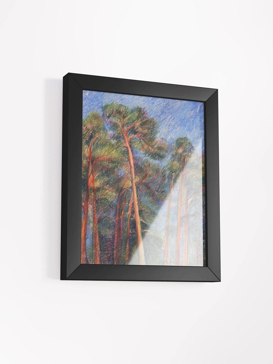 Vibrant Ayous Wood Framed Matte Poster - Evening Pines product image (7)