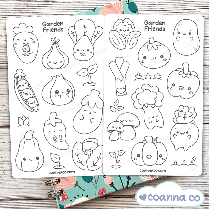 Garden Friends Coloring Sticker Sheet product image (1)